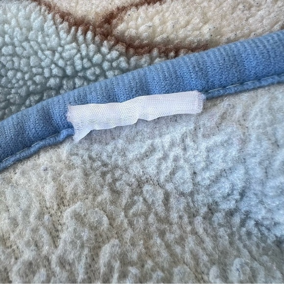 VTG Baby Blanket Baseball Boy Kawaii Precious Memories Style Fuzzy Blue 40”x56” - Picture 8 of 9